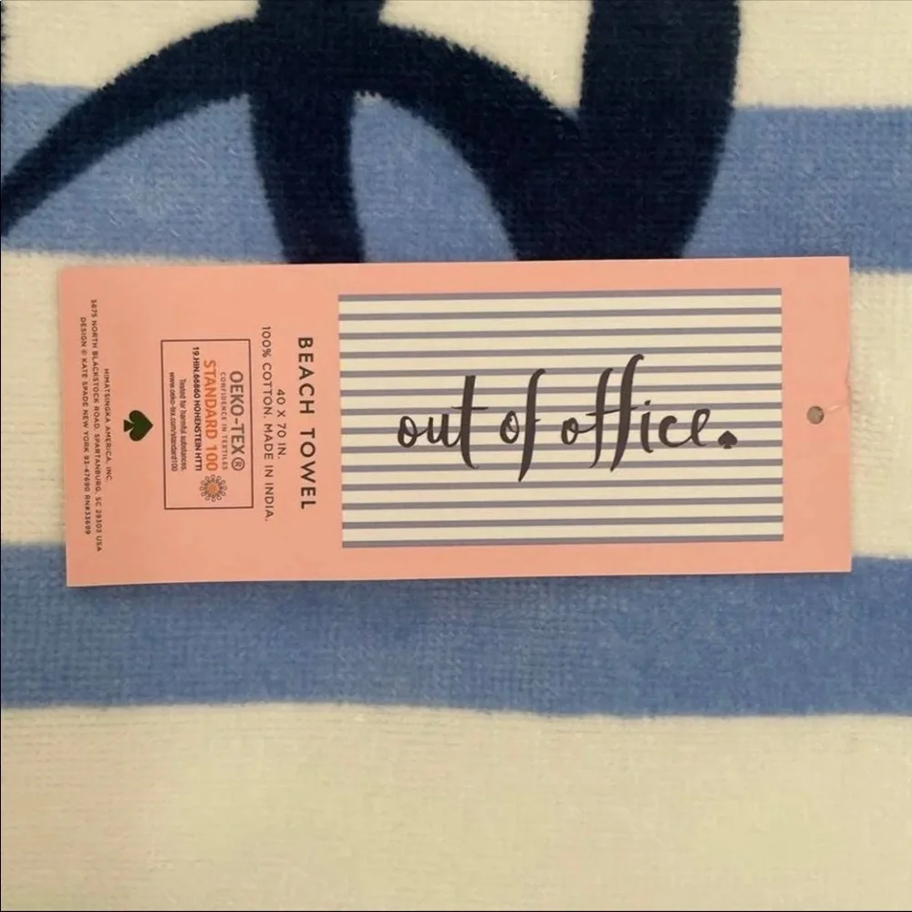 🆕 Kate Spade OUT OF OFFICE Beach Towel